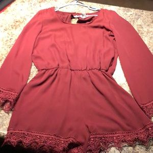Maroon romper